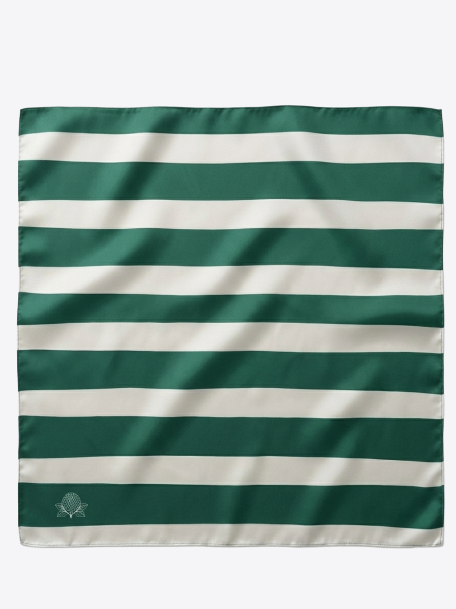 Stripe Silk Scarf