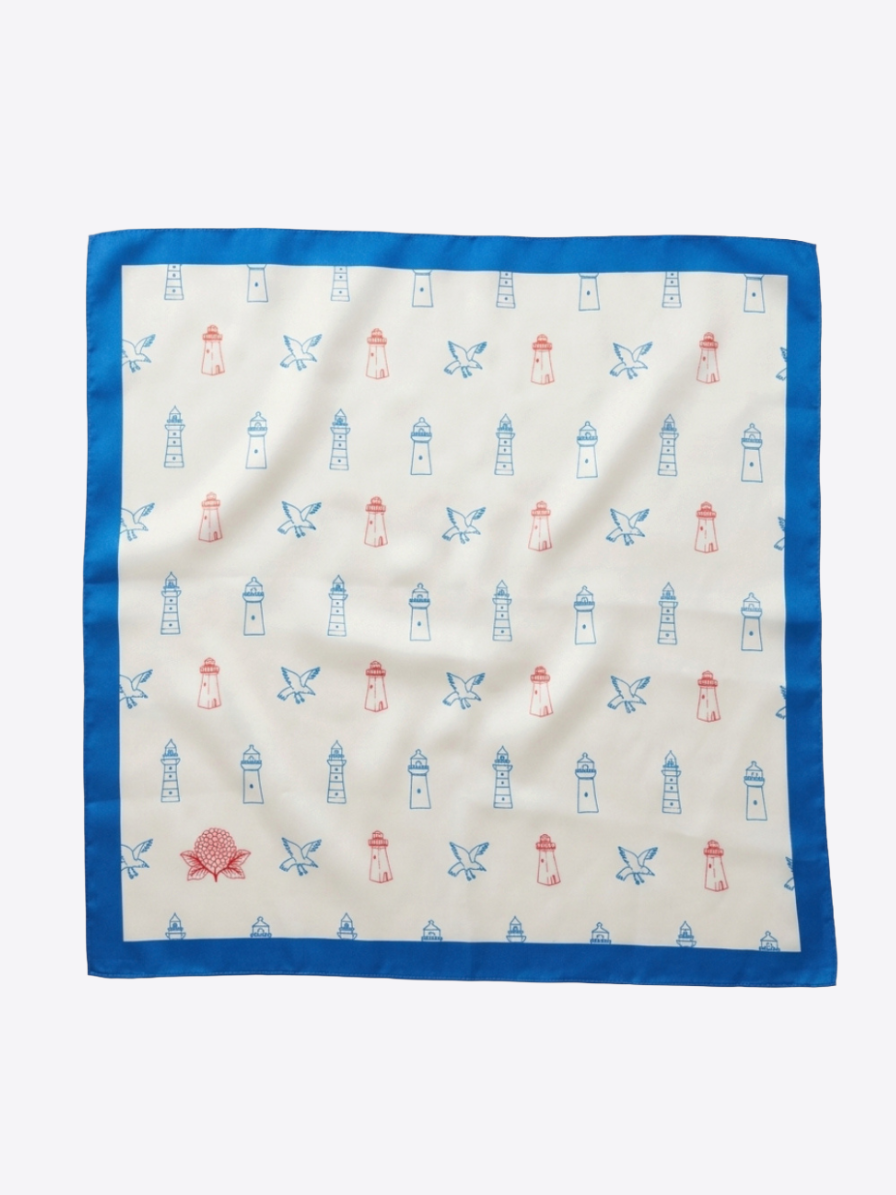 Lighthouse Silk Bandana