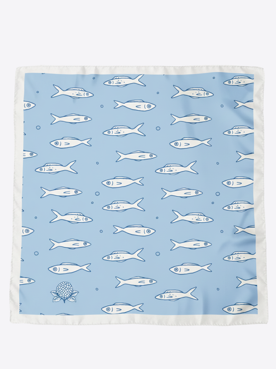 Fish Silk Scarf