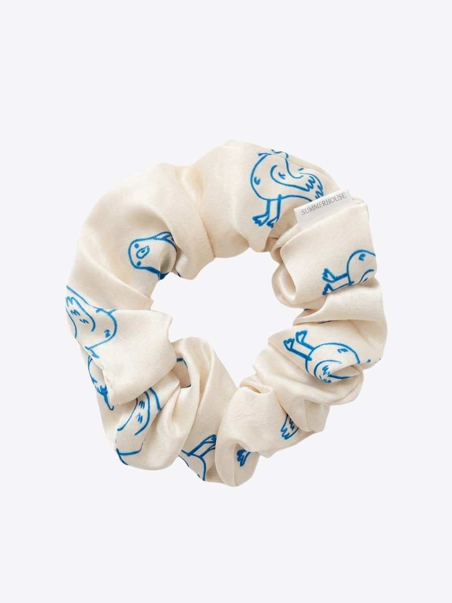 Seagull Silk Scrunchie